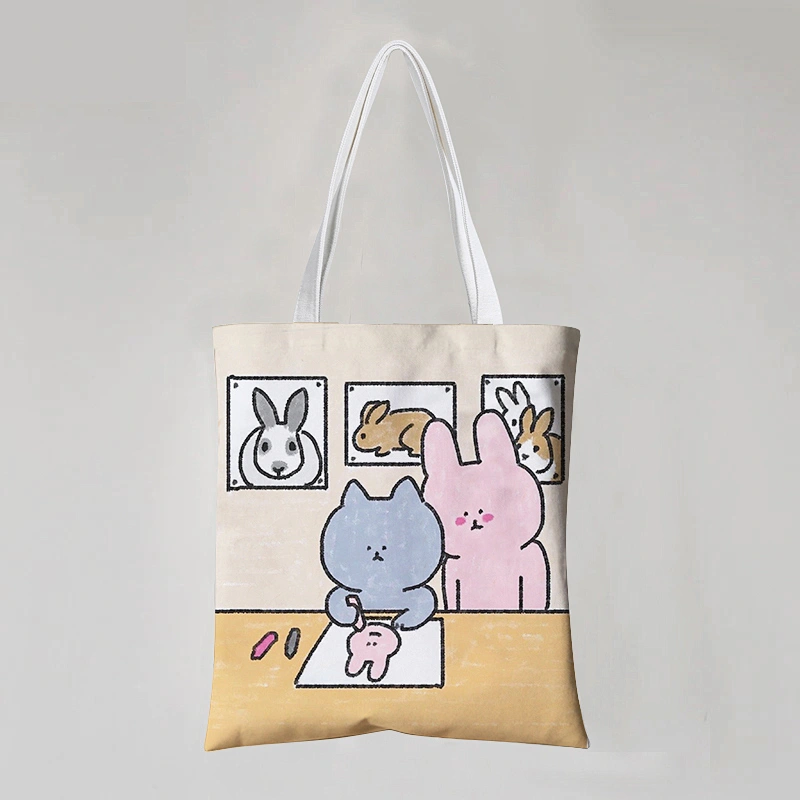 Rabbit Cotton Tote Bag
