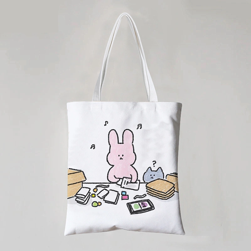 Rabbit Cotton Tote Bag