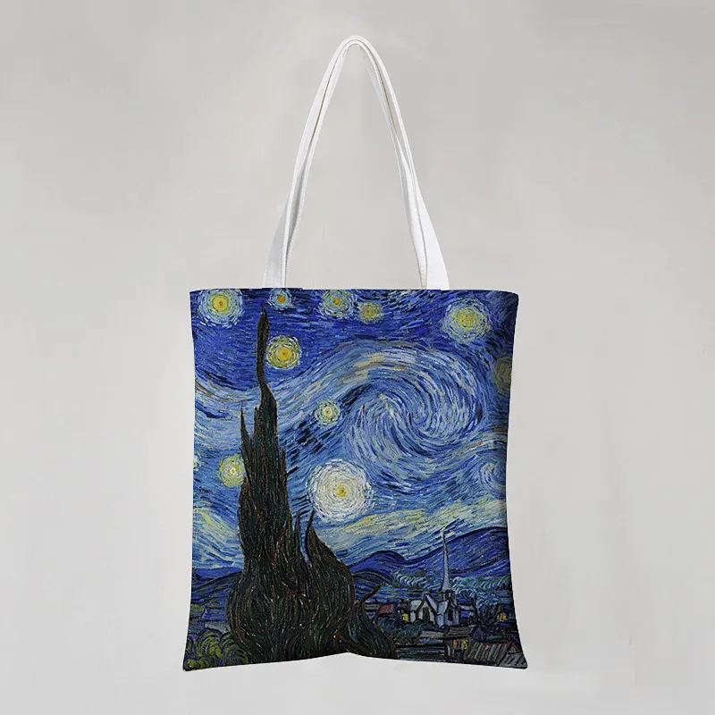 Stock Cotton Bag with Paintings