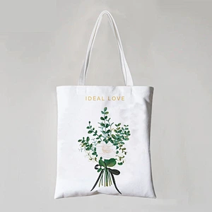 Flower Drawing In-stock cotton Bag