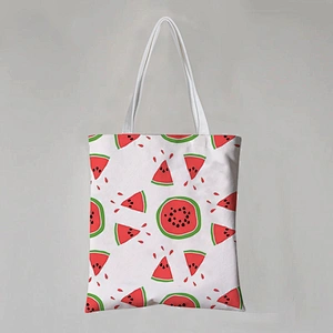 Cartoon Fruit Cotton Canvas Bag