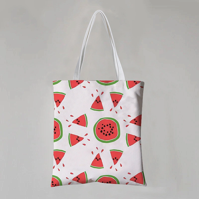 Cartoon Fruit Cotton Canvas Bag