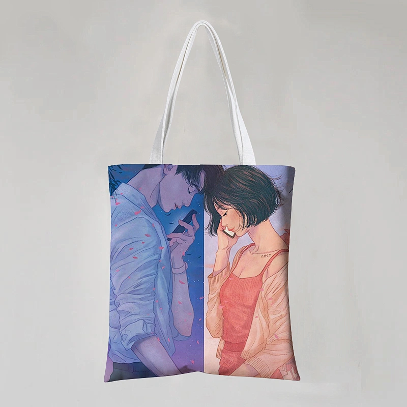 Stock Cotton Bag Cartoon Printed