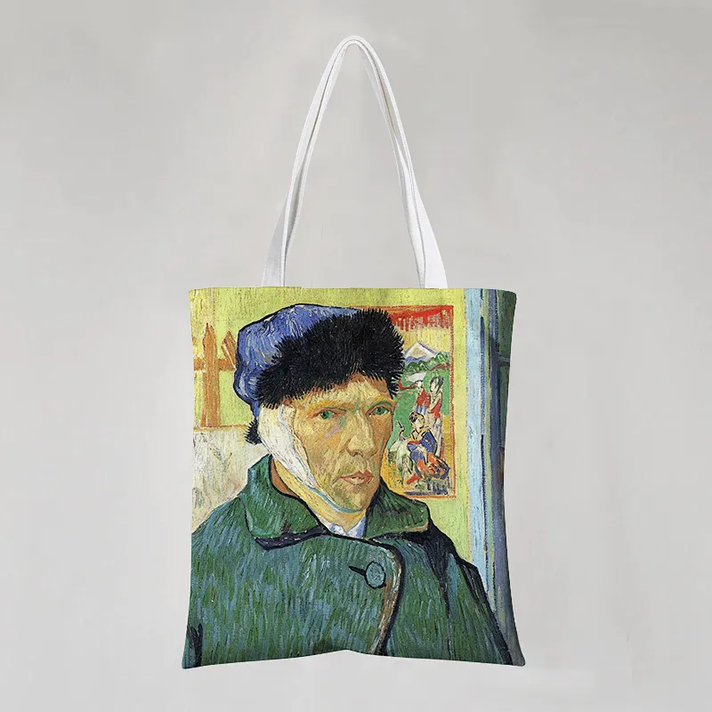 Stock Cotton Bag with Paintings
