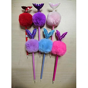 Fruit pompom pen