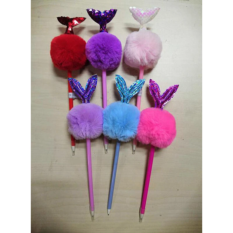 Fruit pompom pen