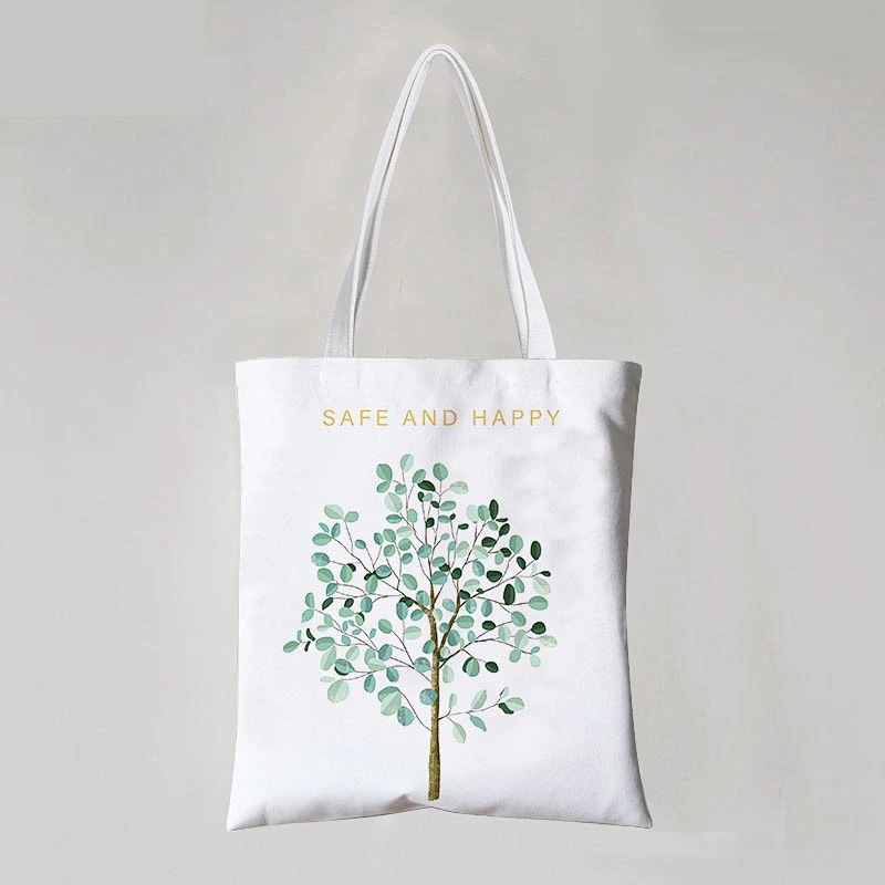 Flower Drawing In-stock cotton Bag