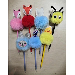 Animal pompom pen