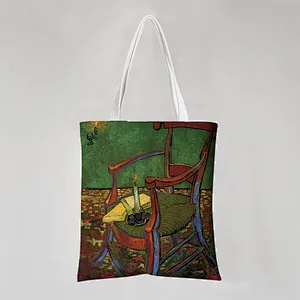 Painted Cotton Tote Bag