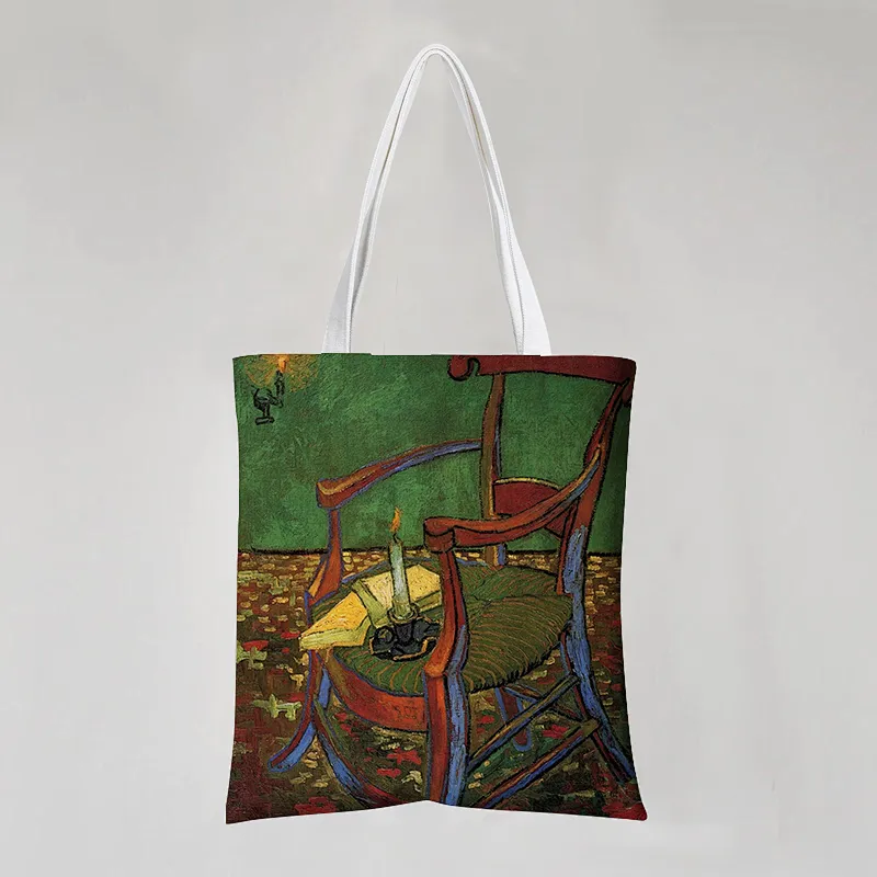 Painted Cotton Tote Bag