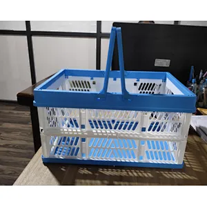 Folding picnic basket