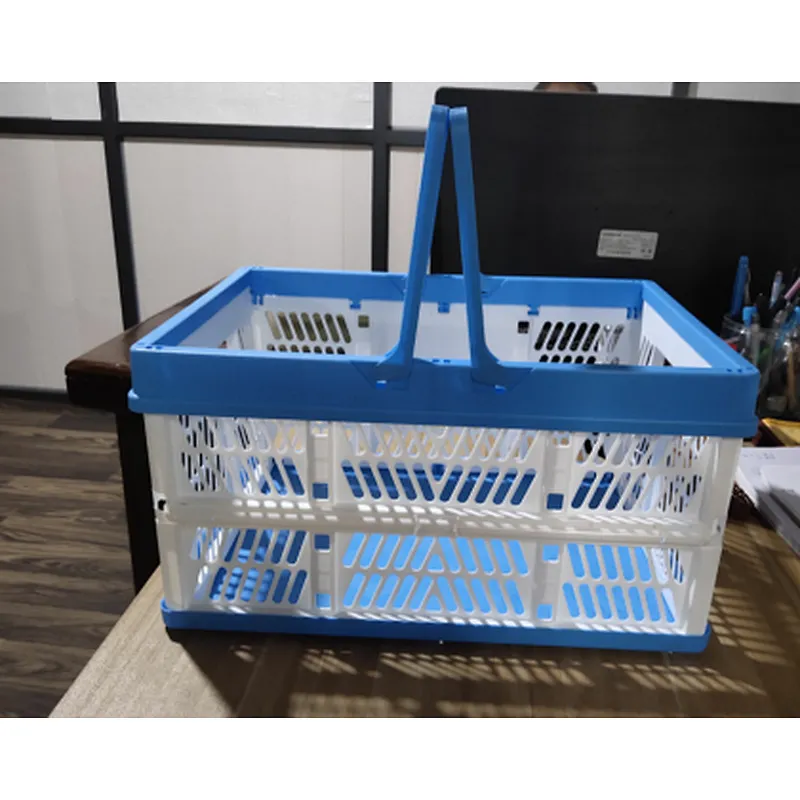 Folding picnic basket