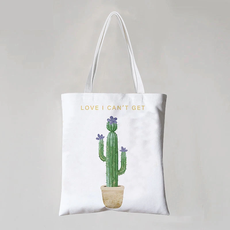 Flower Drawing In-stock cotton Bag