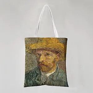 Painted Cotton Tote Bag
