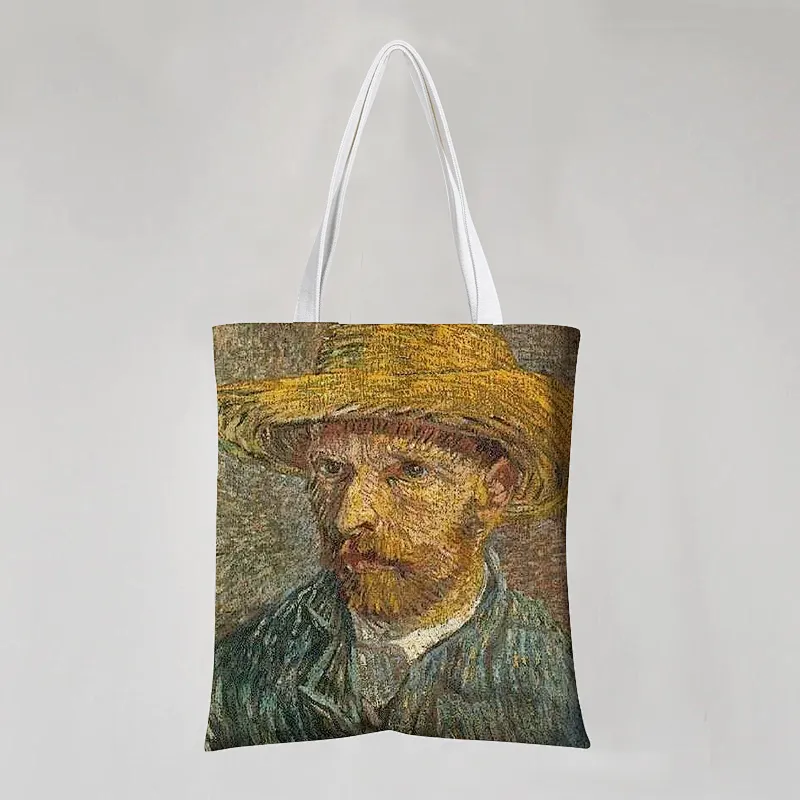 Painted Cotton Tote Bag