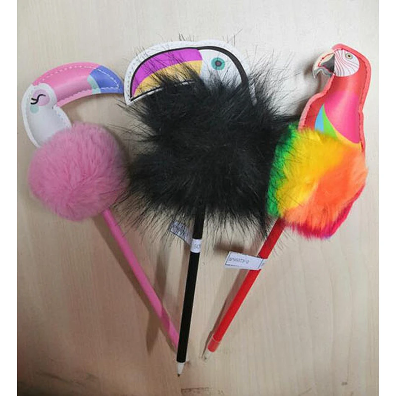 Animal pompom pen