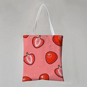 Cartoon Fruit Cotton Canvas Bag