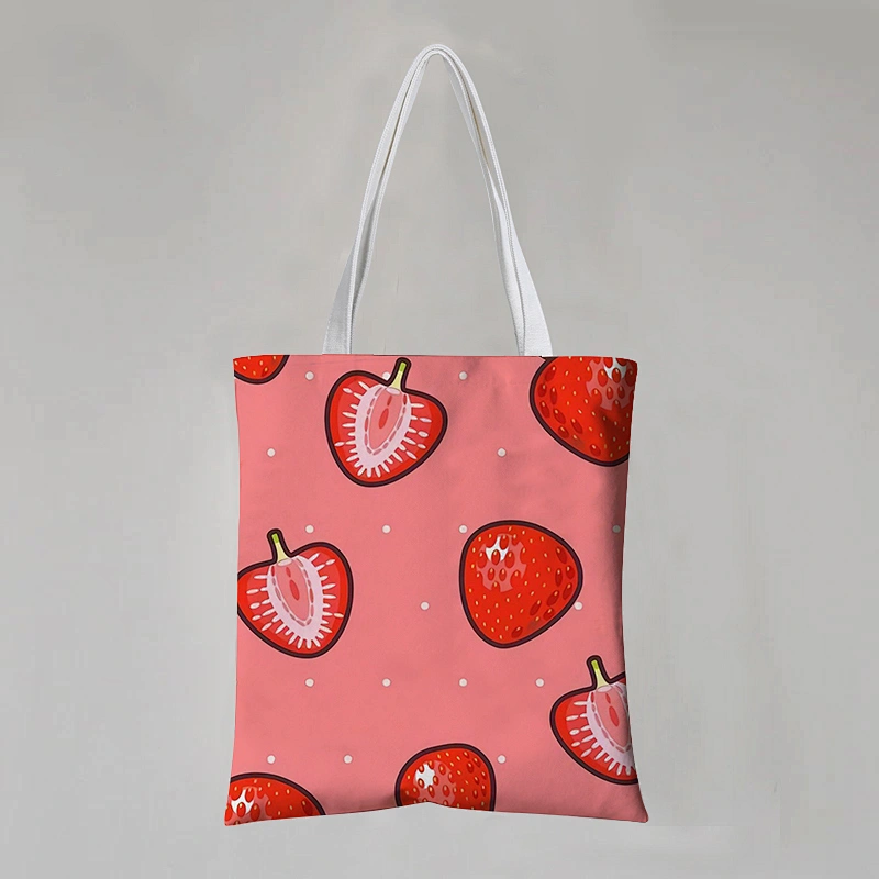 Cartoon Fruit Cotton Canvas Bag
