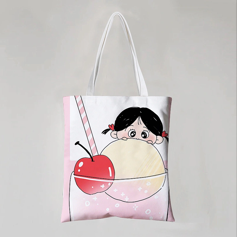 Cute Cotton Bag Stock
