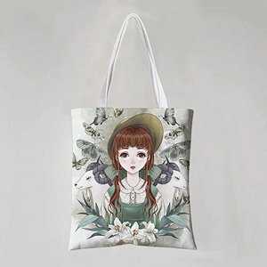 Canvas Bag Cartoon Printed