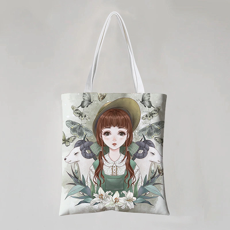Canvas Bag Cartoon Printed