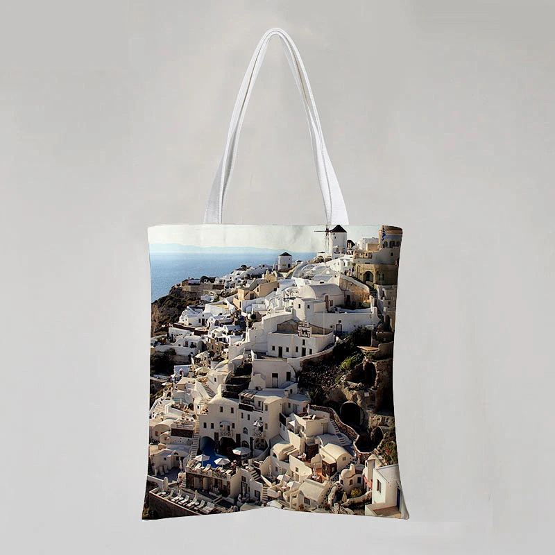 Landscape Drawing Stock Cotton Bag
