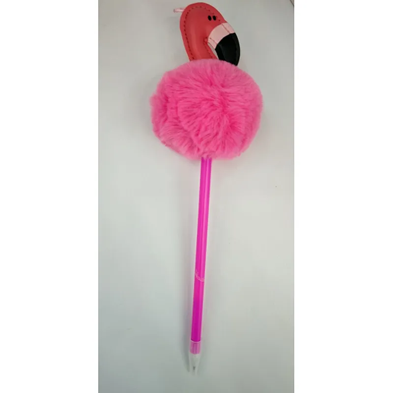 Flamingo Fur Ball Pen