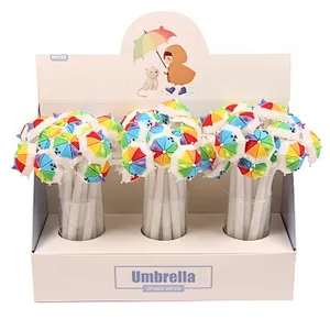 Cat umbrella silicone pen