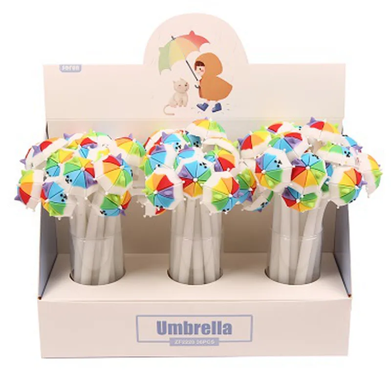 Cat umbrella silicone pen