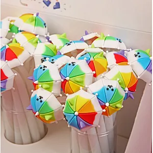 Cat umbrella silicone pen