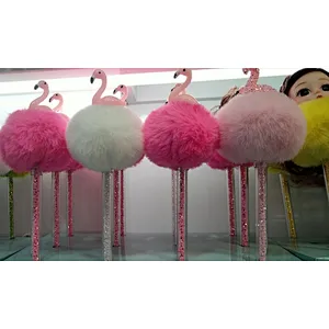 Flamingo Fur Ball Pen