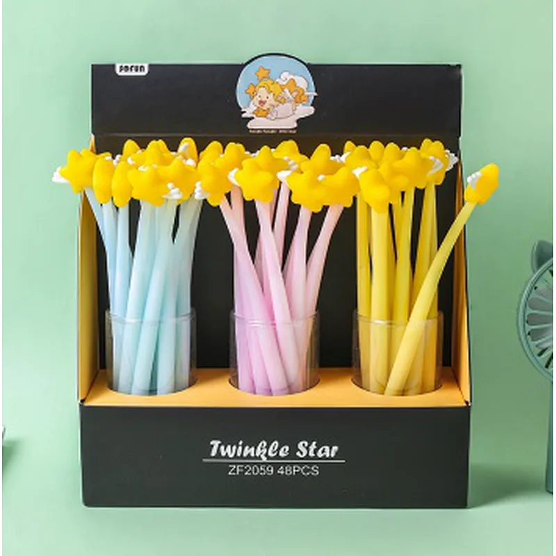 Five-pointed star gel pen