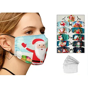 Christmas mask PM2.5 Filter Face Cover Dust Mask