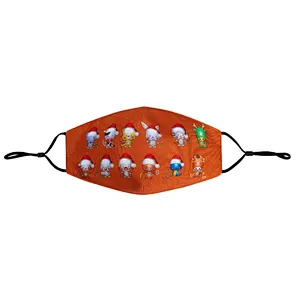 2 Layer Fashion Print Polyester Mask