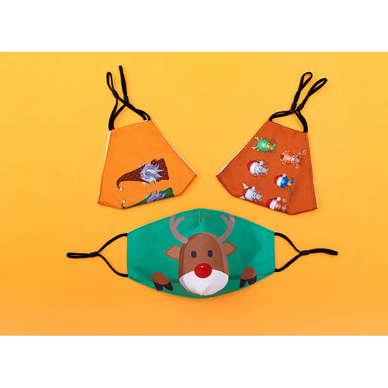 2 Layer Fashion Print Polyester Mask