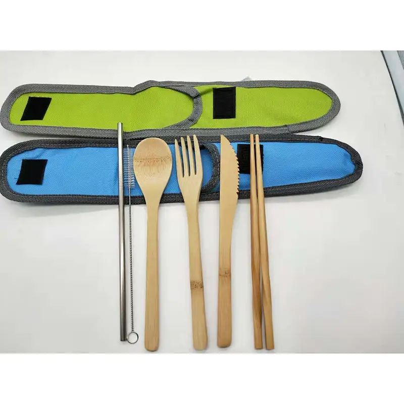 Bamboo tableware set