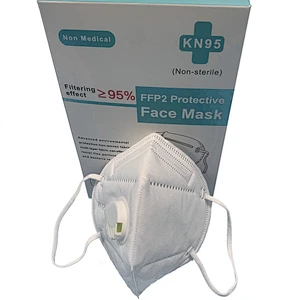 5 Layers Breathable Disposable FFP2 KN95 Face Mask with Valve