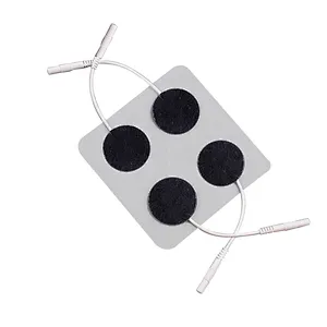 High Quality Nude Color Non-woven Fabric Round Electrode Tens Pad Physiotherapy Tens Electrodes