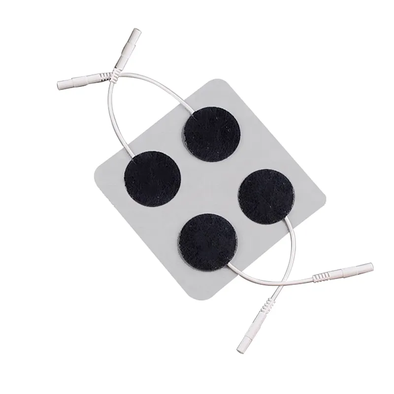 High Quality Nude Color Non-woven Fabric Round Electrode Tens Pad Physiotherapy Tens Electrodes