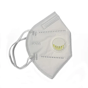 5 Layers Breathable Disposable FFP2 KN95 Face Mask with Valve