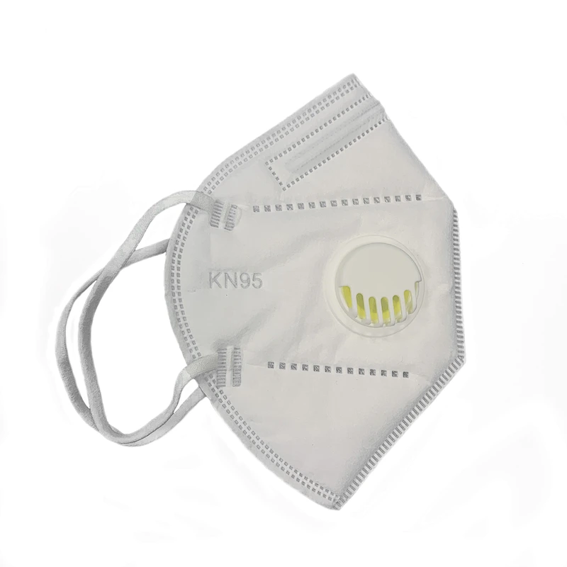5 Layers Breathable Disposable FFP2 KN95 Face Mask with Valve
