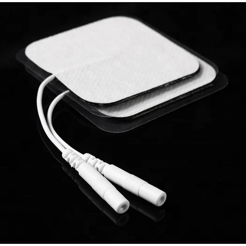 5*5cm Square EMS Tens Electric Massage Pads Physiotherapy Electrode Pads with Pin
