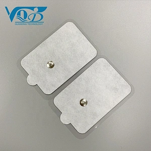 Non-woven Gray Snap TENS Pads EMS Self-adhesive Electrode Replacement Pads with Ear