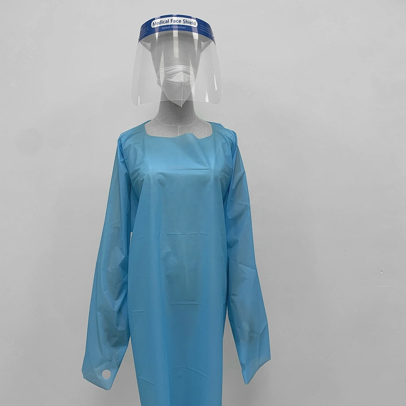 Professional Disposable PE PP CPE Protective Waterproof Surgical Medical Isolation Gowns