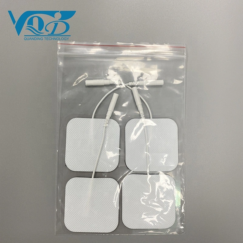 5*5cm Square EMS Tens Electric Massage Pads Physiotherapy Electrode Pads with Pin