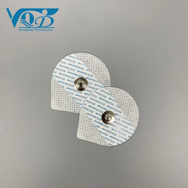 Non-Woven Fabric Sticky Disposable Wireless Electrodes Ecg