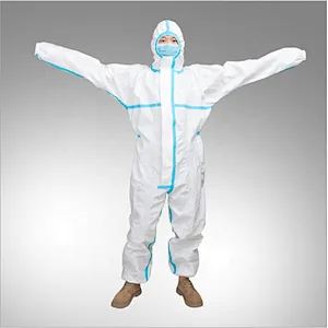 Protective Clothing Disposable Anti-permeable Protective Isolation Suit Cover Whole Body