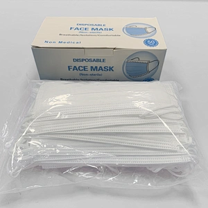 Disposable 3 ply Face Mask Personal Protection Fabric Face Mask