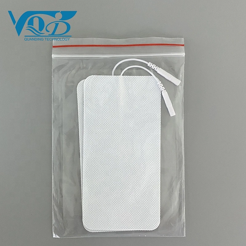 7*10cm Rectangle Pigtail Adhesive electrode Pad Tens Pas EMS Electrode Massage Pad
