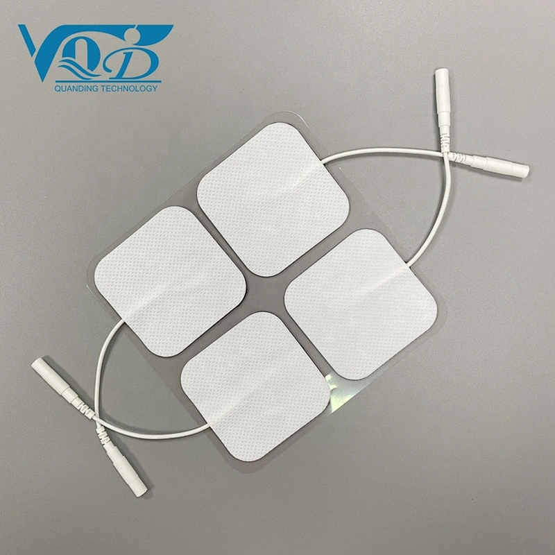 5*5cm Square EMS Tens Electric Massage Pads Physiotherapy Electrode Pads with Pin